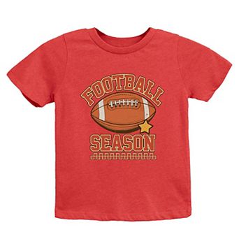 Football Season Star Toddler Short Sleeve Graphic Tee