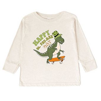 Happy St. Pat-Rex Day Toddler Long Sleeve Graphic Tee
