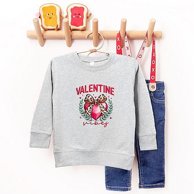 Coquette Valentine Vibes Youth Ultra-Soft Graphic Sweatshirt