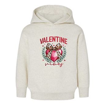 Coquette Valentine Vibes Toddler Graphic Hoodie