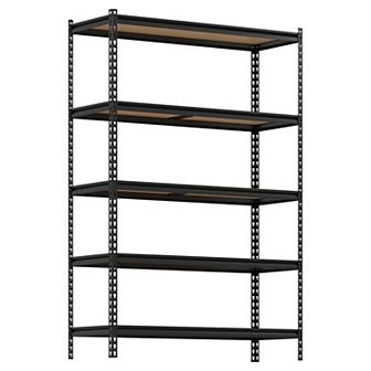 Garage Storage Shelves, 5 tier Heavy Duty Storage Shelving, 48"L x 18"W x 73"H