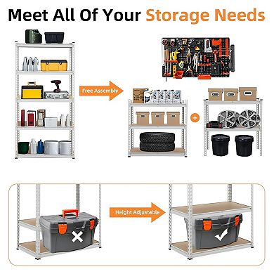 Garage Storage Shelves, 5-Tier Heavy Duty Storage Shelving, 18"D x 35.5"W x 71"H