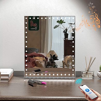 VANITII 10''x 12'' Hollywood Mirror with Lights Bluetooth Detachable