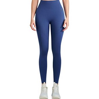 Women's High Waist Ribbed Seamless Leggings with Sculpting Fit