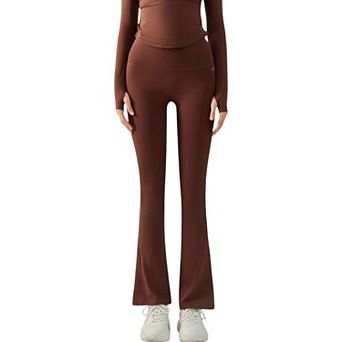 Women's High Waist Flare Leggings with Stretch Fit