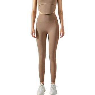 Women's High Waist Ribbed Texture Seamless Leggings