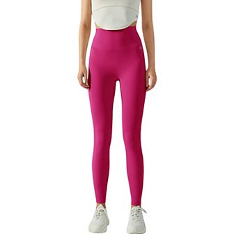 Women's High Waist Ribbed Texture Seamless Leggings