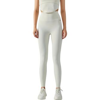 Women's High Waist Ribbed Texture Seamless Leggings