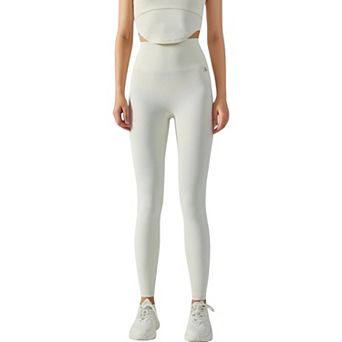 Women's High Waist Ribbed Texture Seamless Leggings