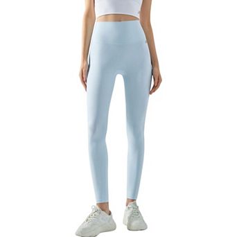 Women's High Waist Ribbed Texture Seamless Leggings