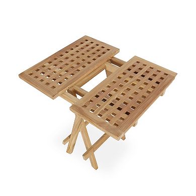 Square Small Patio Table Outdoor Folding Side Table Portable Side Table Small Side Table