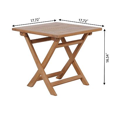 Outdoor Folding Side Table for Patio Adirondack Table Coffee Dining End Tables