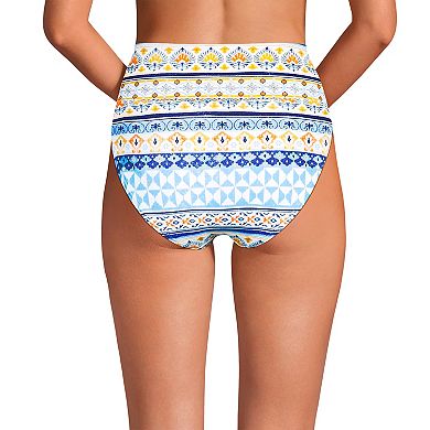 Women's Lands' End High-Waisted Swim Bottoms