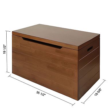 eHemco Heavy-duty Solid Hardwood Blanket Chest, Storage Trunk, 36 Inches, Coffee