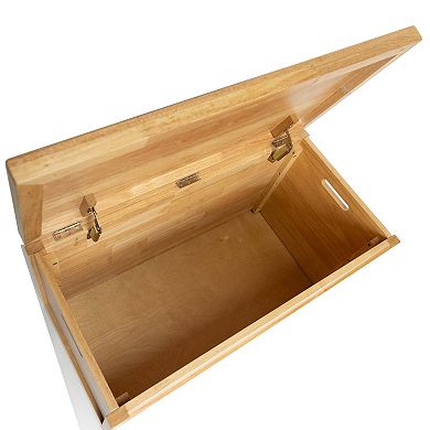 eHemco Heavy-duty Solid Hardwood Blanket Chest, Storage Trunk, 36 Inches, Natural