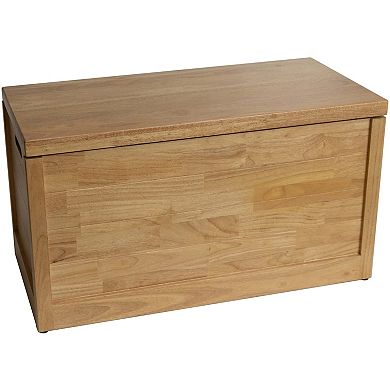 eHemco Heavy-duty Solid Hardwood Blanket Chest, Storage Trunk, 36 Inches, Natural