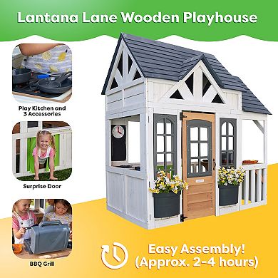 KidKraft Lantana Lane Outdoor Wooden Playhouse