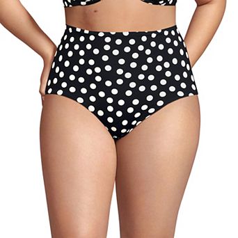 Plus Size Lands' End High Waisted Swim Bottoms