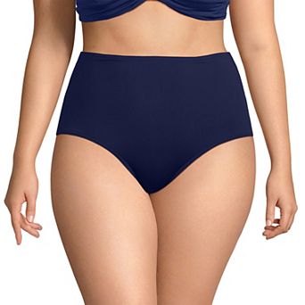 Plus Size Lands' End High Waisted Swim Bottoms