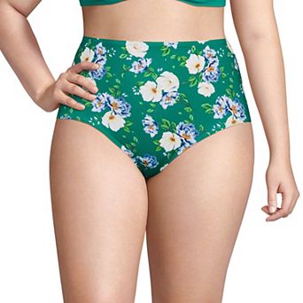 Plus Size Lands' End High Waisted Swim Bottoms