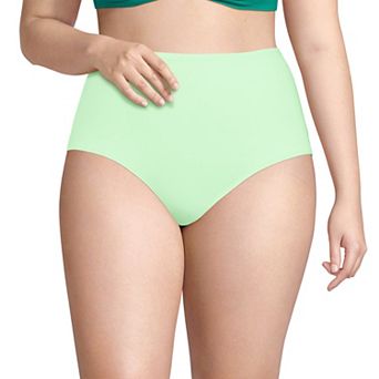 Plus Size Lands' End High Waisted Swim Bottoms