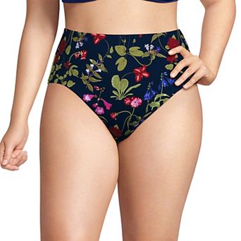 Plus Size Lands' End Smoothing High Waisted Swim Bottoms