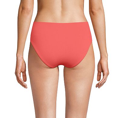 Women's Lands' End Mid Rise Bikini Swim Bottoms