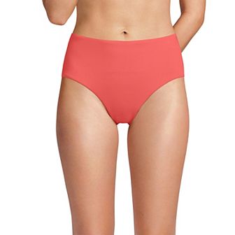 Women's Lands' End Mid Rise Bikini Swim Bottoms