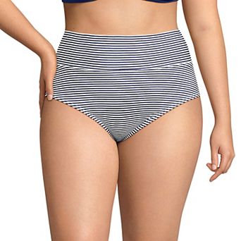 Plus Size Lands' End High Waisted Bikini Bottoms
