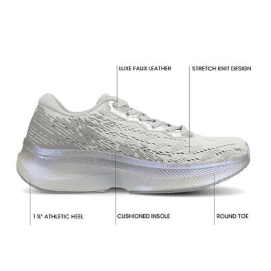 Journee Blume Women's Casual Lace Up Sneakers