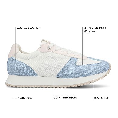 Journee Flow Women's Casual Lace-Up Sneakers