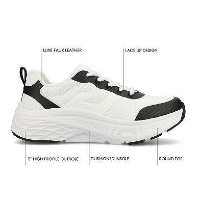 Journee Marshel Women's Casual Lace-Up Sneakers