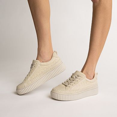 Journee Pazey Women's Casual Lace-Up Platform Sneakers