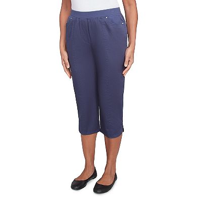 Women's Alfred Dunner Tailored Tulip Hem Capri Pants