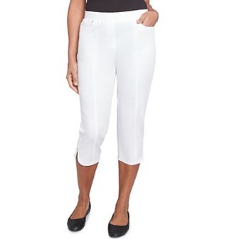 Women's Alfred Dunner Tailored Tulip Hem Capri Pants