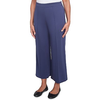 Women's Alfred Dunner Pleated Wide Leg Ankle Pants