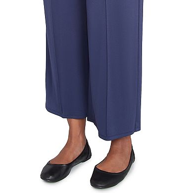 Women's Alfred Dunner Pleated Wide Leg Ankle Pants