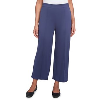 Women's Alfred Dunner Pleated Wide Leg Ankle Pants