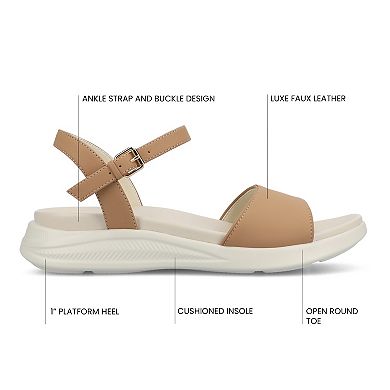 Journee Jaylee Ankle Strap & Buckle Women's Sandals