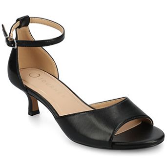 Journee Women's Jezzie Low Heel Ankle Strap Dress Sandals