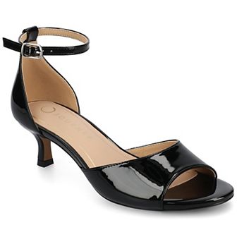 Journee Women's Jezzie Low Heel Ankle Strap Dress Sandals