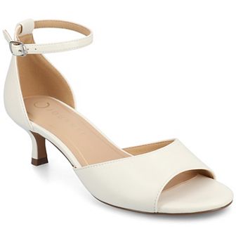 Journee Women's Jezzie Low Heel Ankle Strap Dress Sandals