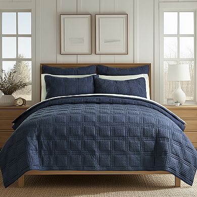 Levtex Home Cloud Waffle Quilt Set or Euro Sham Set