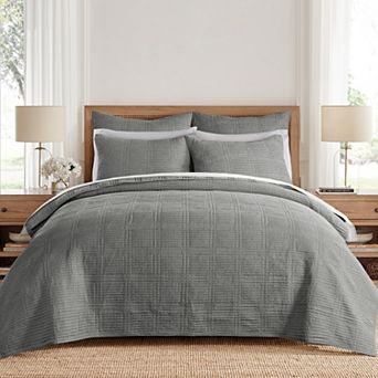 Levtex Home Cloud Waffle Quilt Set or Euro Sham Set