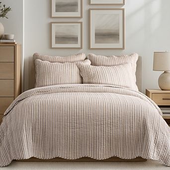Levtex Home Martha Stripe Quilt Set Or Euro Sham Set