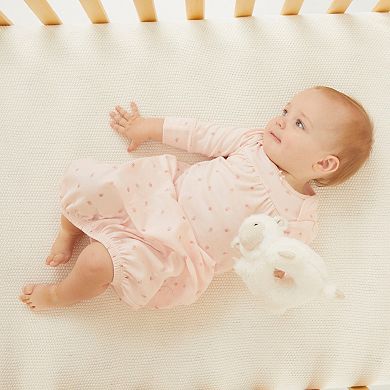 Newborn Baby Girls Huggies Babywear 100% Organic Floral Sleeper Gowns 2-Pack