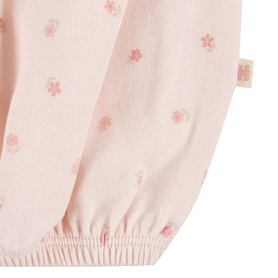 Newborn Baby Girls Huggies Babywear 100% Organic Floral Sleeper Gowns 2-Pack
