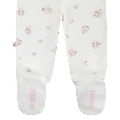 Newborn Baby Girls Huggies Babywear 100% Organic Take Me Home Top Pants & Hat 3-Piece Set