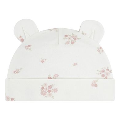 Newborn Baby Girls Huggies Babywear 100% Organic Take Me Home Top Pants & Hat 3-Piece Set