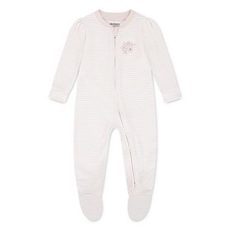 Newborn Baby Girls Huggies Babywear 100% Organic Take Me Home Striped Coverall